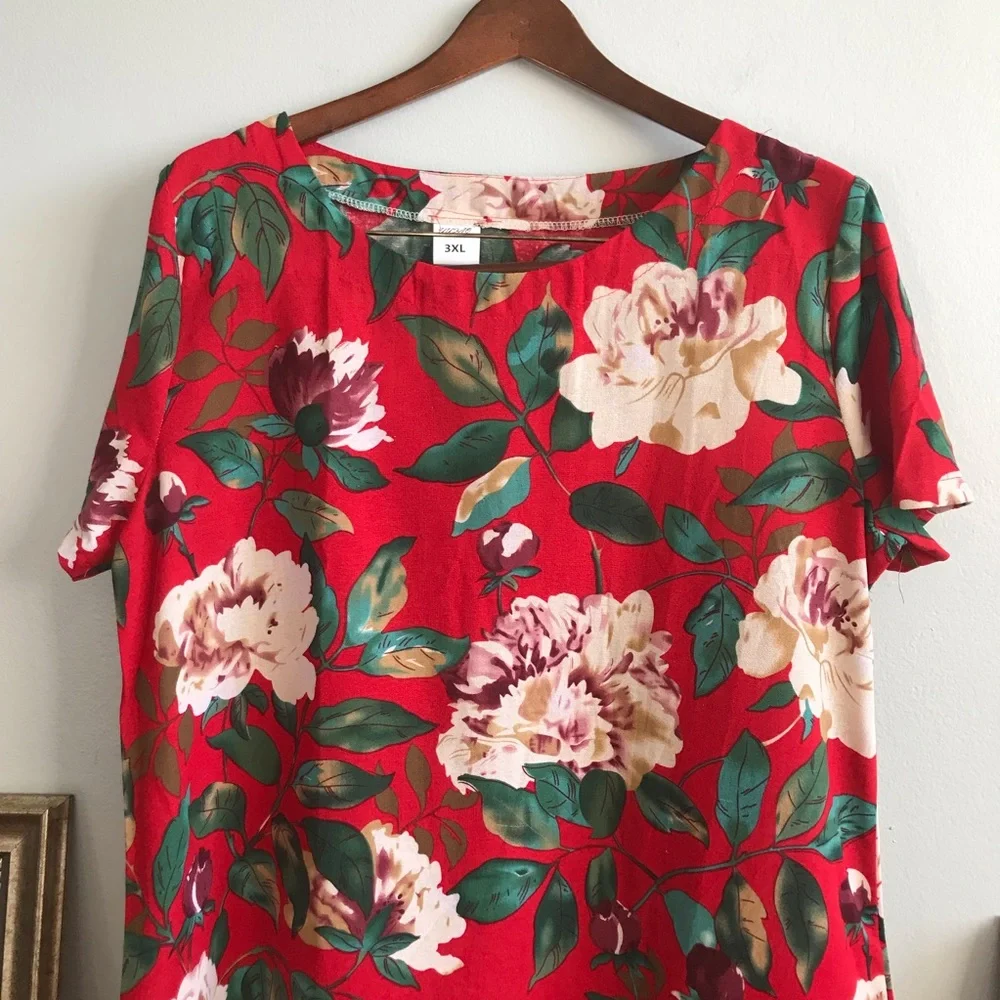 NWOT  Cotton MIDI Dress loose and breathable Linen - Picture 8 of 16